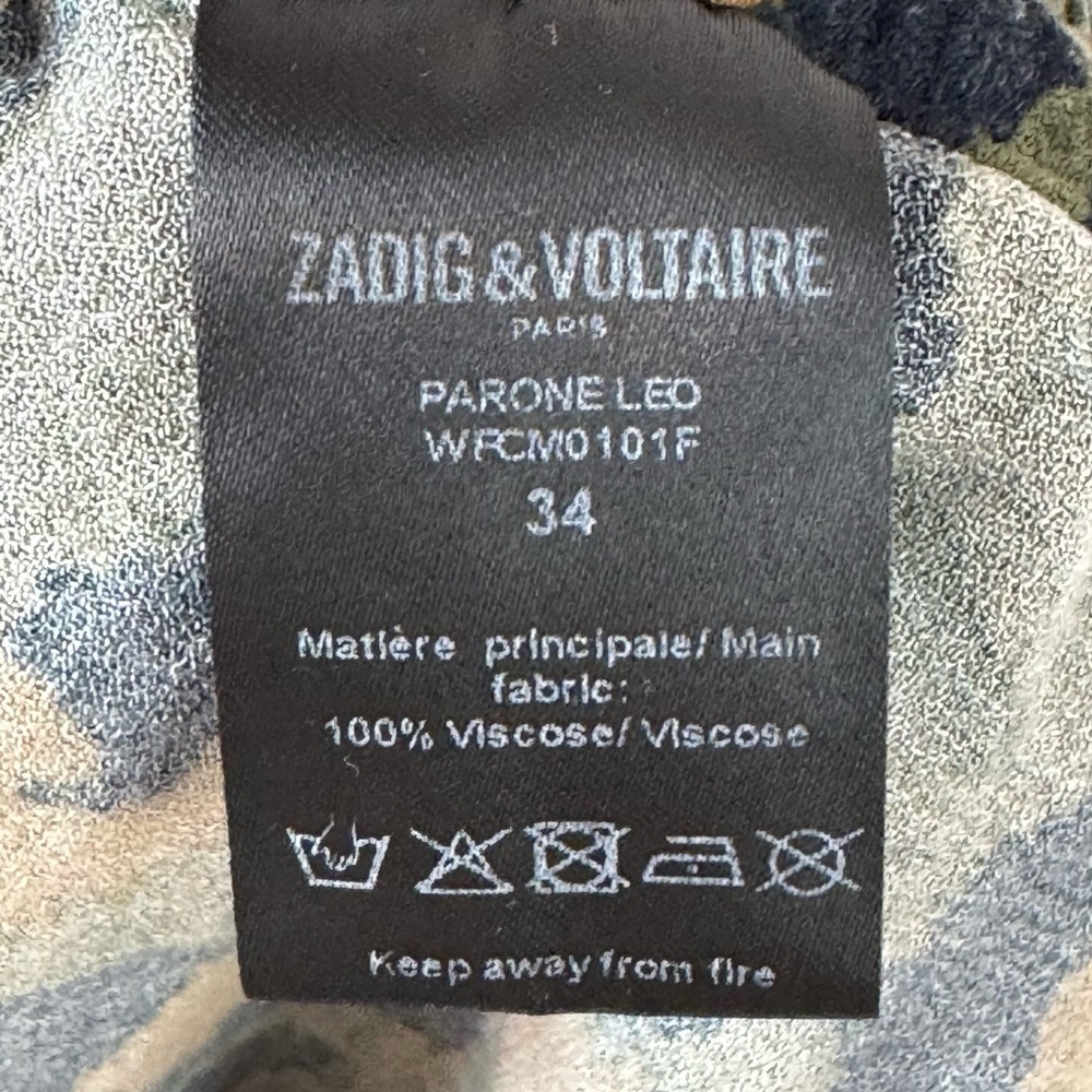 Zadig & Voltaire Parone Leopard Print Drawstring … - image 8